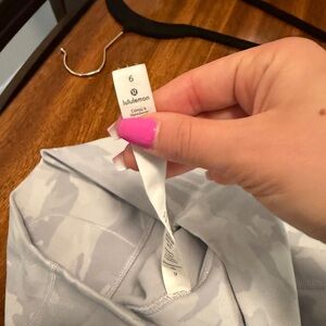 Lululemon Light Gray Camo Leggings